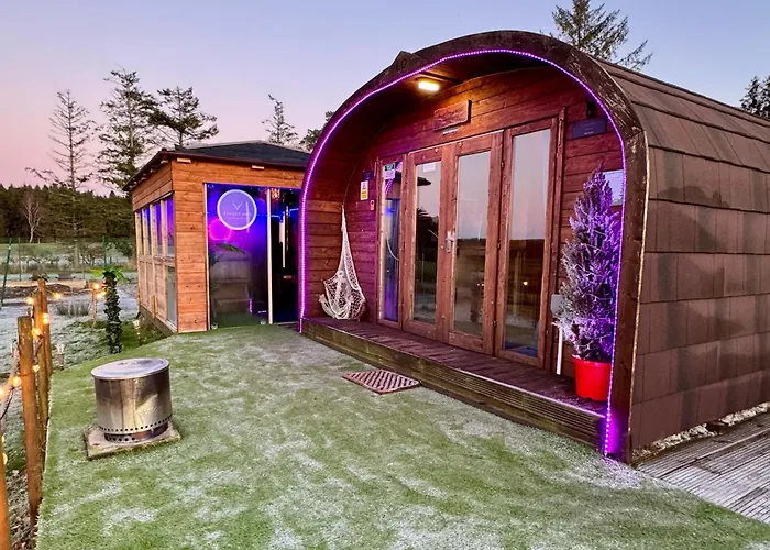 Finn Village - Loch Lomond Sunset Glamping Pod - Private Ofuro Hot Tub